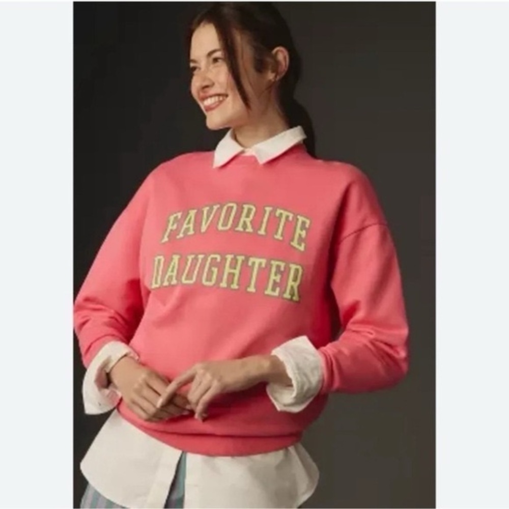 Favorite Daughter Pink Collegiate Crewneck